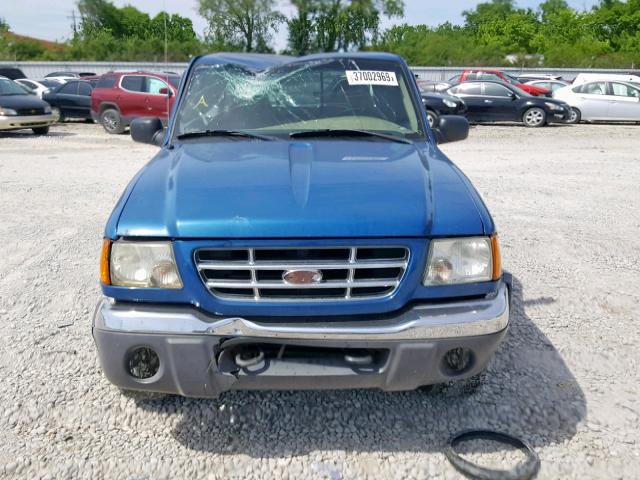 1FTZR15E51PA02083 - 2001 FORD RANGER SUP BLUE photo 9