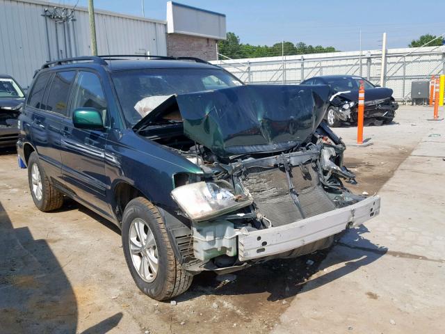 JTEGF21AX30115575 - 2003 TOYOTA HIGHLANDER GREEN photo 1