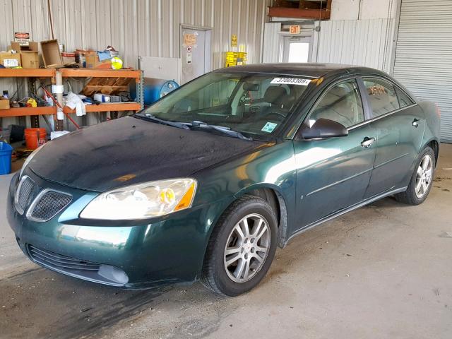 1G2ZF58B474192863 - 2007 PONTIAC G6 VALUE L GREEN photo 2