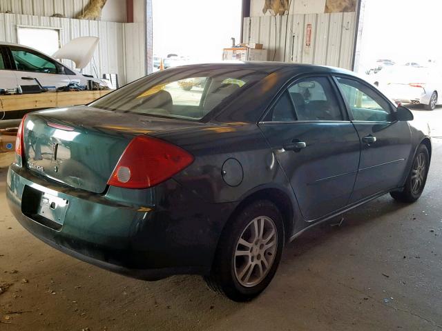 1G2ZF58B474192863 - 2007 PONTIAC G6 VALUE L GREEN photo 4