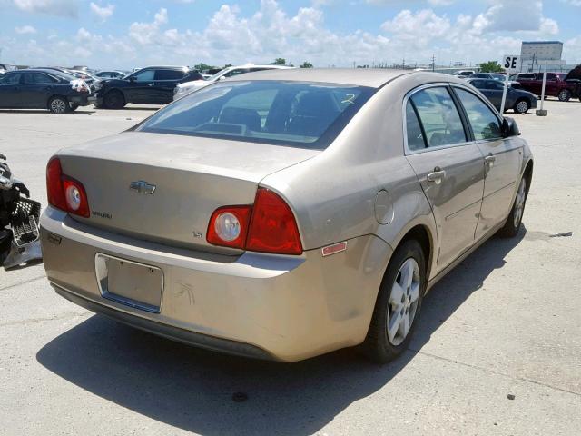 1G1ZG57B18F191601 - 2008 CHEVROLET MALIBU LS GOLD photo 4