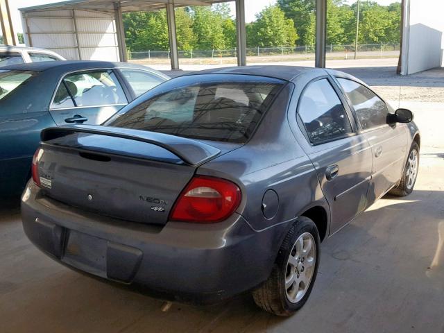 1B3ES56CX3D253923 - 2003 DODGE NEON SXT GRAY photo 4