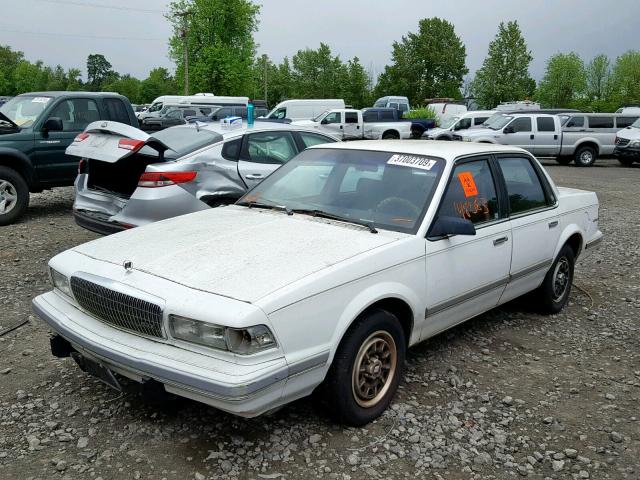 1G4AG55N9P6485565 - 1993 BUICK CENTURY SP WHITE photo 2