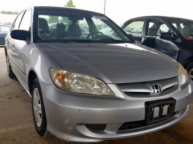 2HGES16385H561896 - 2005 HONDA CIVIC DX V SILVER photo 1