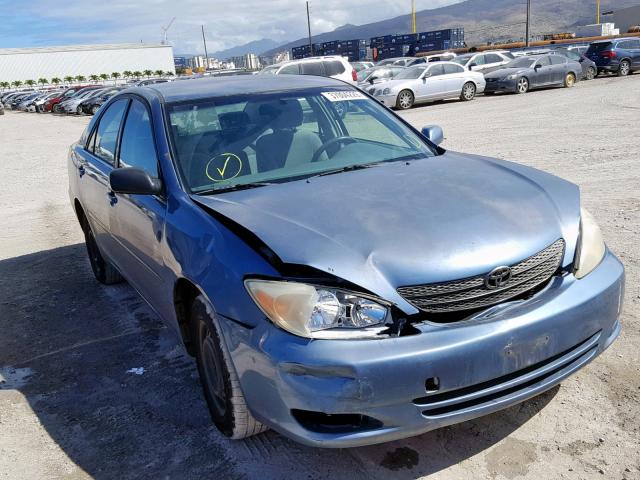 JTDBE32K030206109 - 2003 TOYOTA CAMRY LE BLUE photo 1