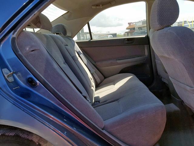 JTDBE32K030206109 - 2003 TOYOTA CAMRY LE BLUE photo 6