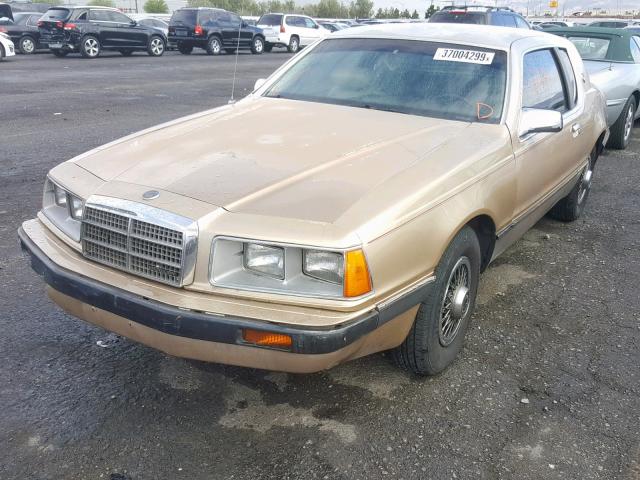 1MEBP92FXGH640026 - 1986 MERCURY COUGAR GOLD photo 2