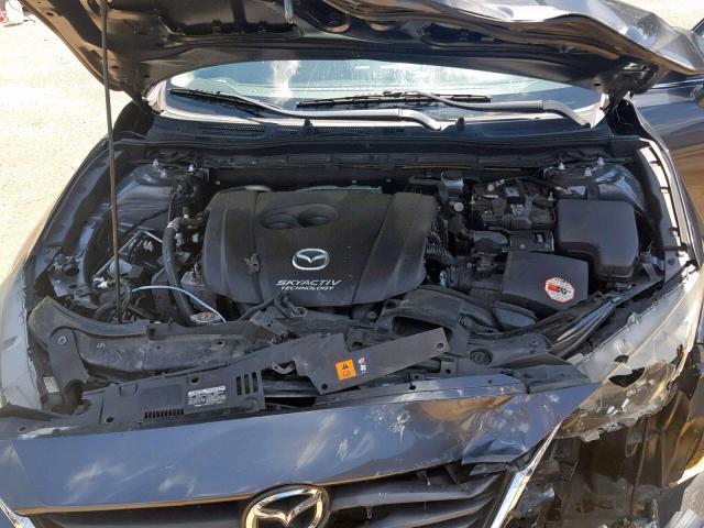 JM1BM1L75E1160078 - 2014 MAZDA 3 TOURING GRAY photo 7