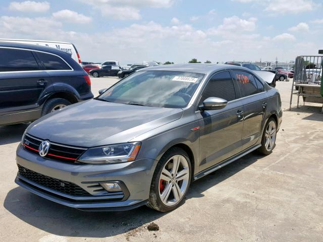 3VW4T7AJ1HM301830 - 2017 VOLKSWAGEN JETTA GLI GRAY photo 2