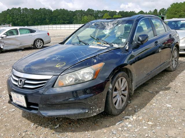 1HGCP2F86CA217991 - 2012 HONDA ACCORD EXL BLACK photo 2