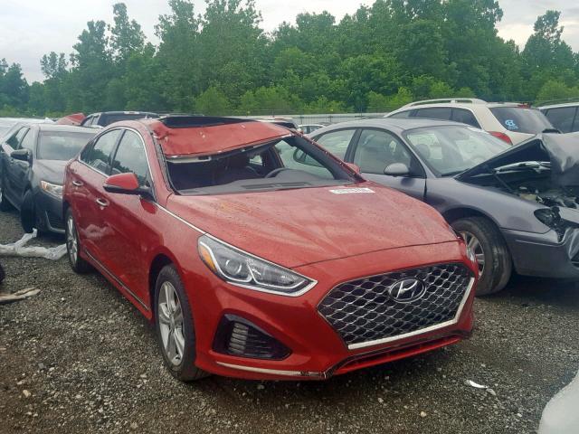 5NPE34AF9JH725463 - 2018 HYUNDAI SONATA SPO BURGUNDY photo 1