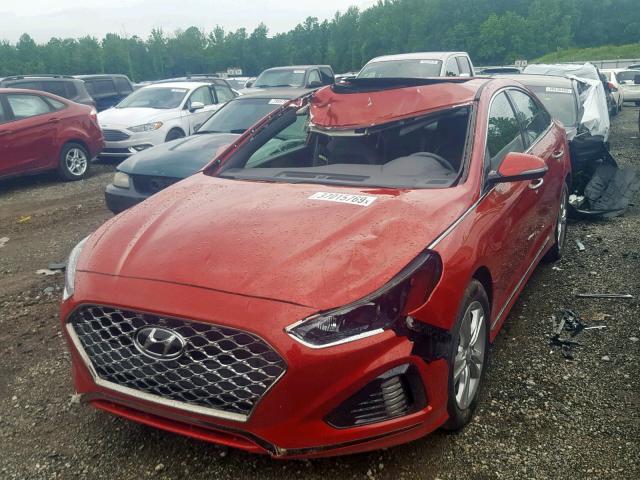 5NPE34AF9JH725463 - 2018 HYUNDAI SONATA SPO BURGUNDY photo 2