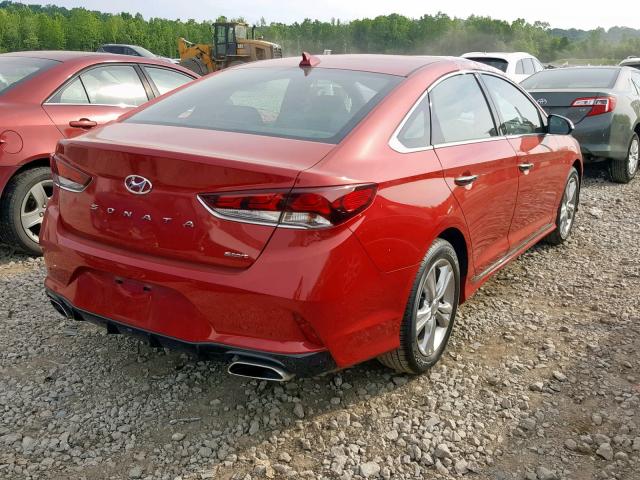 5NPE34AF9JH725463 - 2018 HYUNDAI SONATA SPO BURGUNDY photo 4