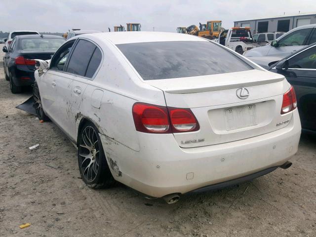 JTHBH96S565018387 - 2006 LEXUS GS 300 WHITE photo 3