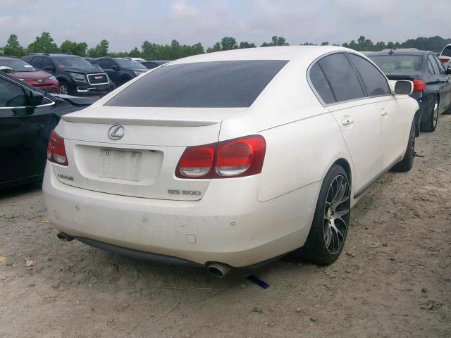 JTHBH96S565018387 - 2006 LEXUS GS 300 WHITE photo 4