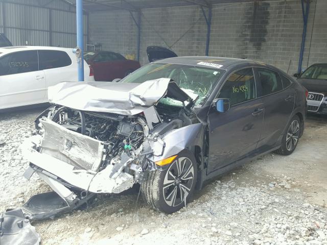 2HGFC1F74JH642781 - 2018 HONDA CIVIC EXL GRAY photo 2