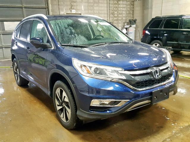 5J6RM4H99GL126415 - 2016 HONDA CR-V TOURI BLUE photo 1