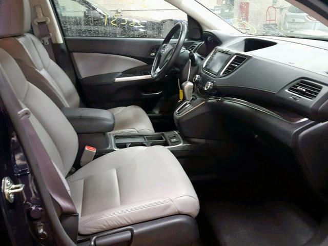 5J6RM4H99GL126415 - 2016 HONDA CR-V TOURI BLUE photo 5