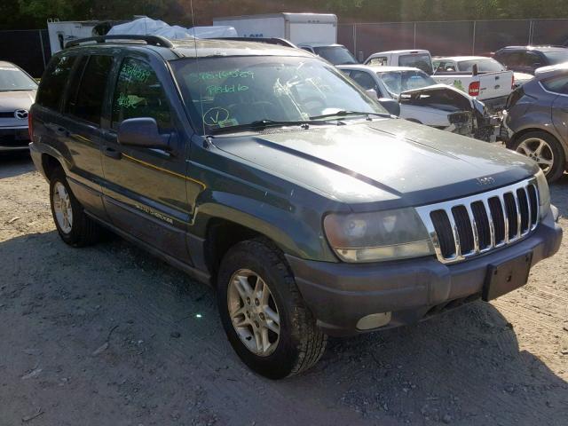 1J4GW48N02C278381 - 2002 JEEP GRAND CHER GREEN photo 1