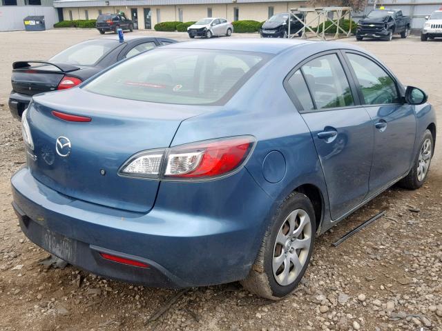 JM1BL1UF0B1461166 - 2011 MAZDA 3 I BLUE photo 4