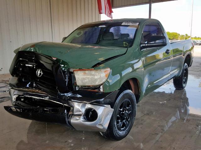 5TFLU52148X006780 - 2008 TOYOTA TUNDRA GREEN photo 2