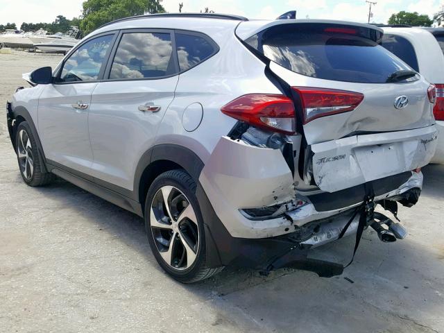 KM8J33A25GU138774 - 2016 HYUNDAI TUCSON LIM SILVER photo 3