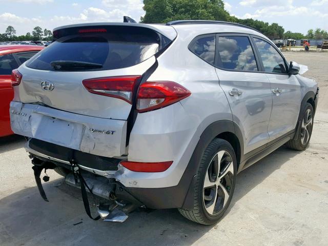 KM8J33A25GU138774 - 2016 HYUNDAI TUCSON LIM SILVER photo 4