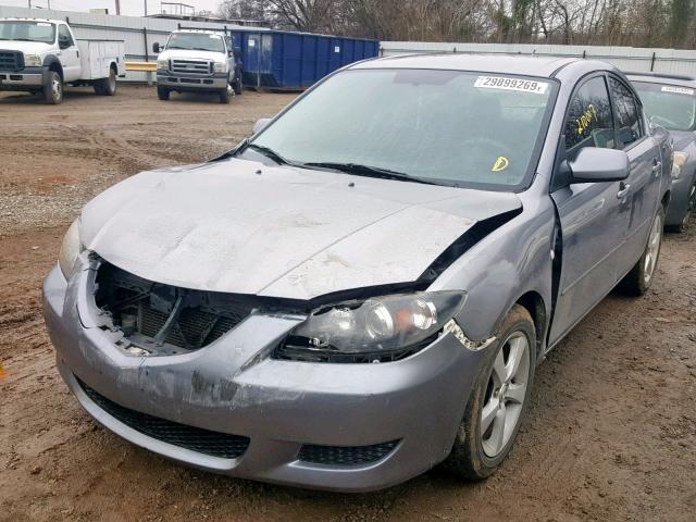 JM1BK12F451328078 - 2005 MAZDA 3 I GRAY photo 2