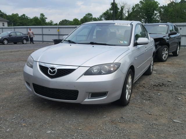 JM1BK12G181808382 - 2008 MAZDA 3 I SILVER photo 2