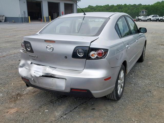 JM1BK12G181808382 - 2008 MAZDA 3 I SILVER photo 4