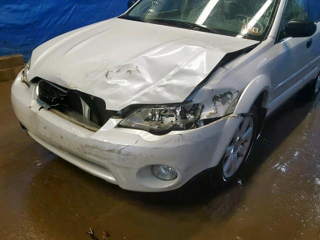 4S4BP61C777341411 - 2007 SUBARU LEGACY OUT WHITE photo 9