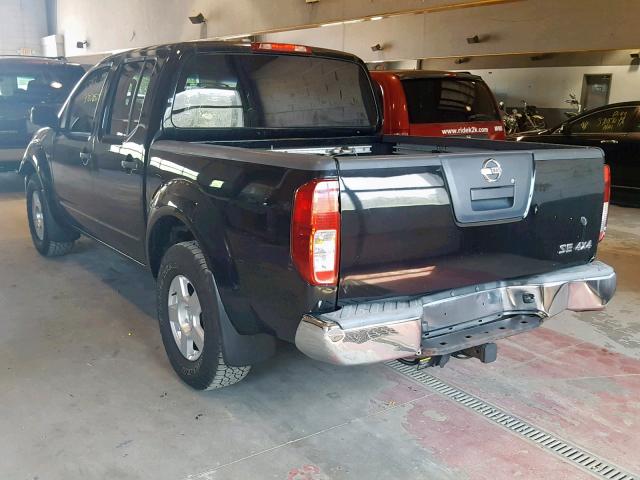 1N6AD07W07C449168 - 2007 NISSAN FRONTIER C BLACK photo 3