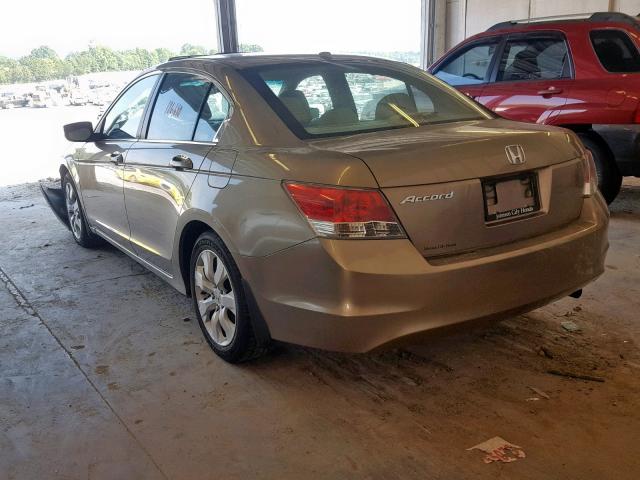 1HGCP26838A137894 - 2008 HONDA ACCORD EXL BEIGE photo 3