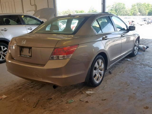 1HGCP26838A137894 - 2008 HONDA ACCORD EXL BEIGE photo 4