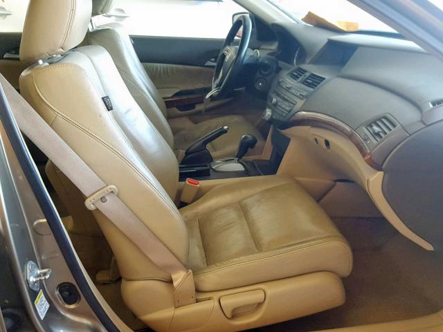 1HGCP26838A137894 - 2008 HONDA ACCORD EXL BEIGE photo 5