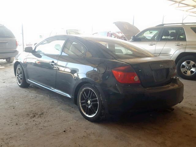 JTKDE177760133562 - 2006 TOYOTA SCION TC შავი ფოტო 3