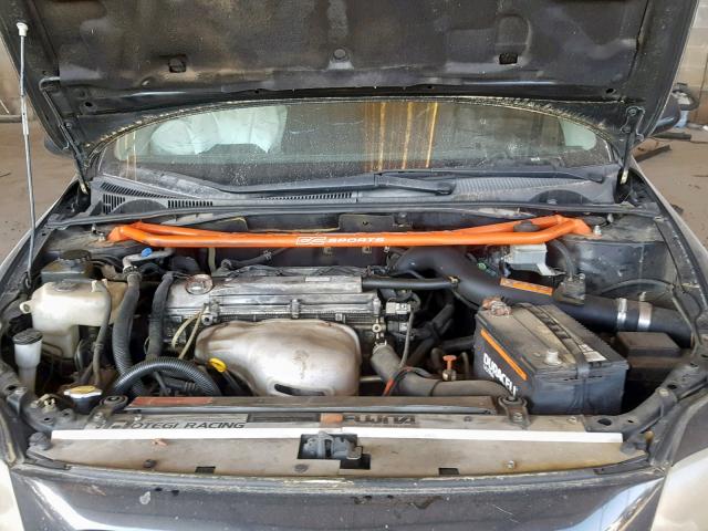 JTKDE177760133562 - 2006 TOYOTA SCION TC შავი ფოტო 7