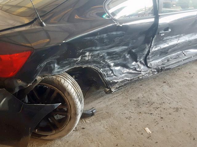 JTKDE177760133562 - 2006 TOYOTA SCION TC შავი ფოტო 9