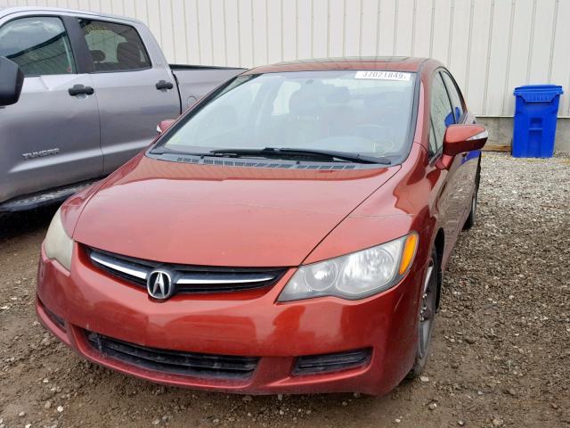 2HHFD56756H201734 - 2006 ACURA CSX PREMIU RED photo 2