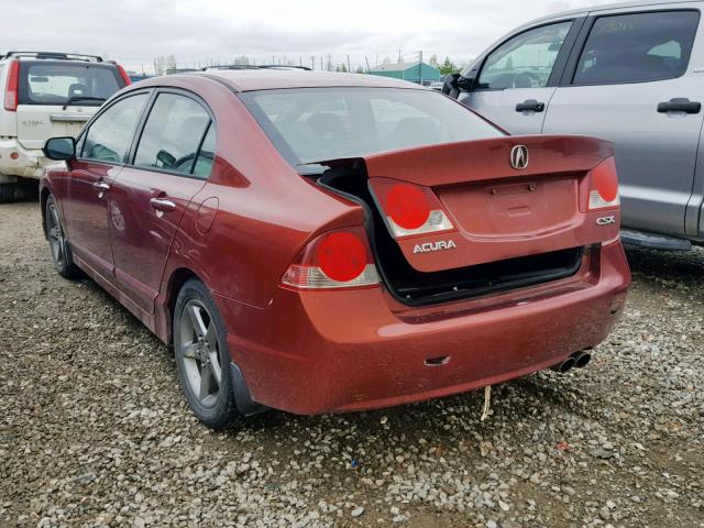 2HHFD56756H201734 - 2006 ACURA CSX PREMIU RED photo 3