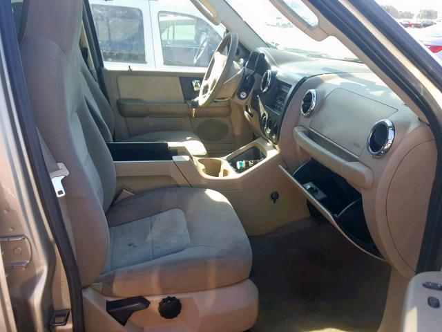 1FMPU15506LA61316 - 2006 FORD EXPEDITION GOLD photo 5