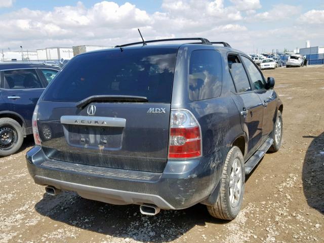 2HNYD18665H000832 - 2005 ACURA MDX TOURIN GRAY photo 4