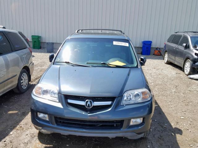 2HNYD18665H000832 - 2005 ACURA MDX TOURIN GRAY photo 9