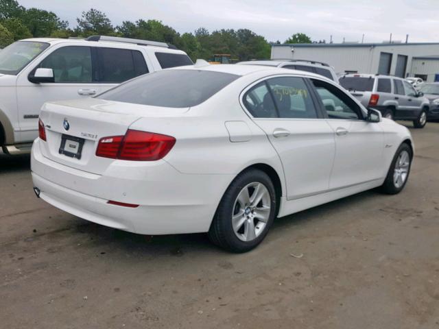 WBAXH5C5XDD112585 - 2013 BMW 528 XI WHITE photo 4