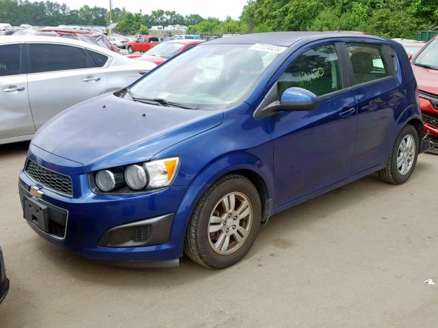 1G1JA6SH0C4196213 - 2012 CHEVROLET SONIC LS 蓝色 照片 2