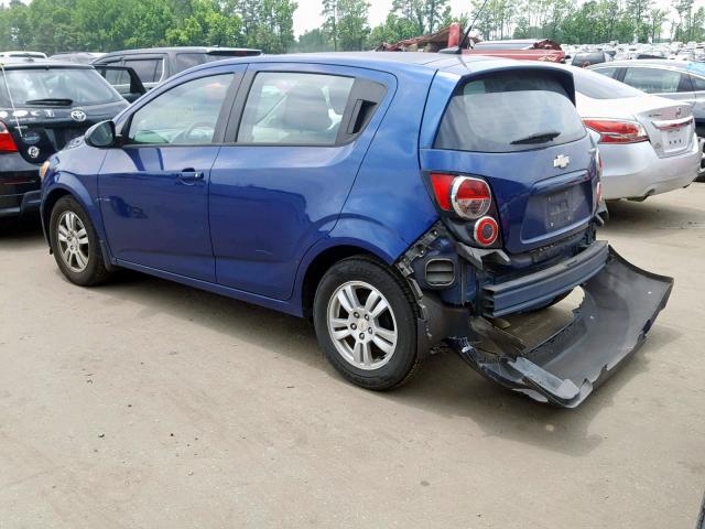 1G1JA6SH0C4196213 - 2012 CHEVROLET SONIC LS 蓝色 照片 3