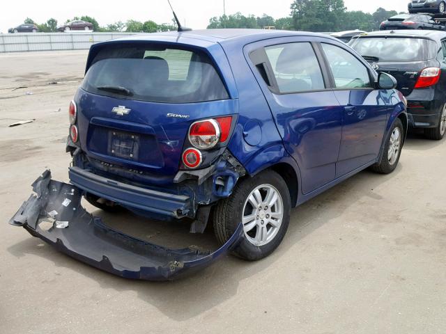 1G1JA6SH0C4196213 - 2012 CHEVROLET SONIC LS 蓝色 照片 4