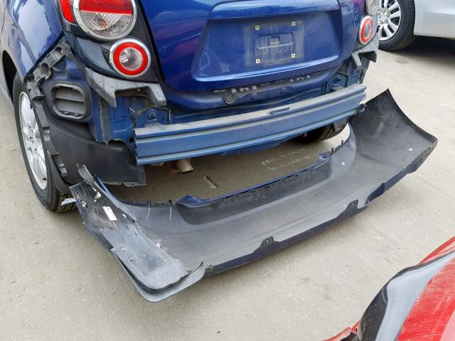 1G1JA6SH0C4196213 - 2012 CHEVROLET SONIC LS 蓝色 照片 9