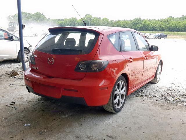 JM1BK143271637084 - 2007 MAZDA 3 HATCHBAC RED photo 4