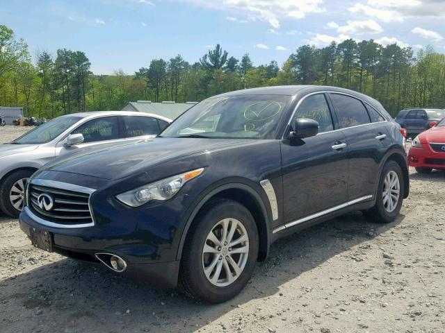 JN8CS1MW1DM173296 - 2013 INFINITI FX37 BLACK photo 2